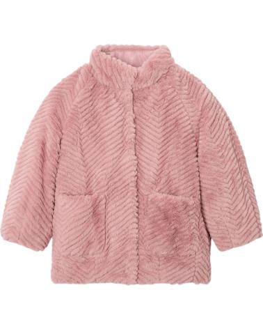 CAPPOTTO MAYORAL IN PELLICCIA SINTETICA MODELLO 4441 ROSA ROSA