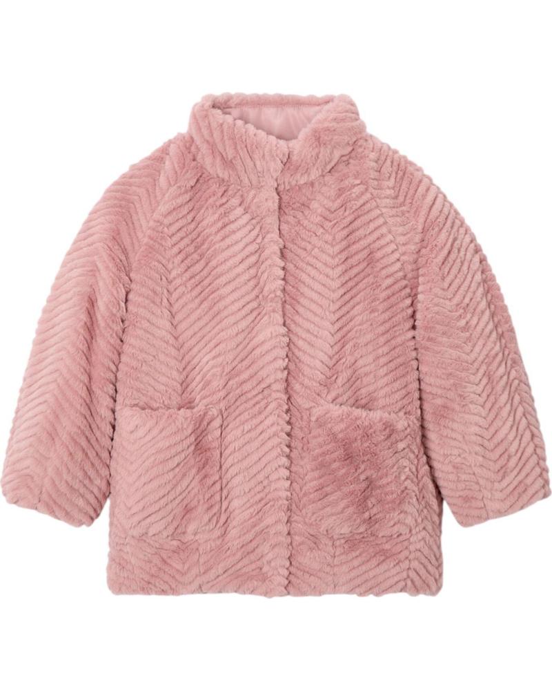CAPPOTTO MAYORAL IN PELLICCIA SINTETICA MODELLO 4441 ROSA ROSA