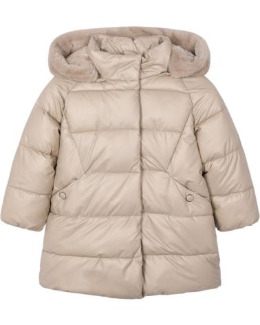 MAYORAL CAPPOTTO IMBOTTITO 4447 GRIGIO CON CAPPUCCIO PER BAMBINA GRIS