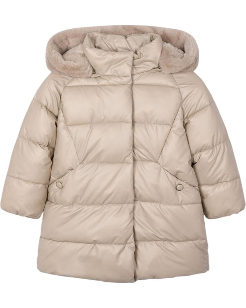MAYORAL CAPPOTTO IMBOTTITO 4447 GRIGIO CON CAPPUCCIO PER BAMBINA GRIS
