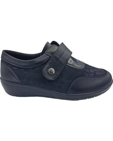 CALZADOMANIA ZAPATO VELCRO MUJER NEGRO
