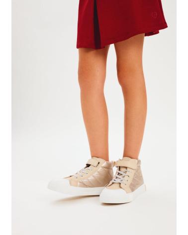 CONGUITOS ZAPATILLAS DE LONA NINA 127024 GOLD SNEAKERS BOTA GOLD 36660 ORO-PLATINO