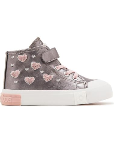 CONGUITOS 264024PEWTER STIVALI TELA CUORI PELTRO ESTANO