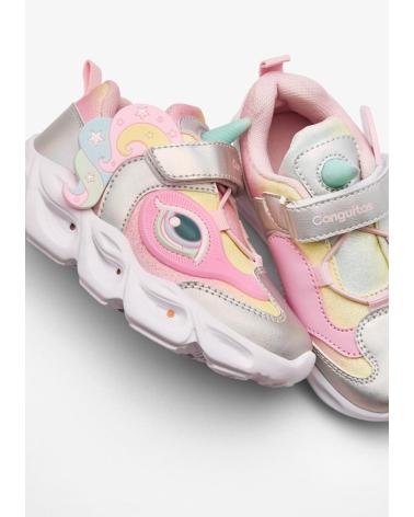 CONGUITOS SNEAKERS 248002 CON LUCI E DESIGN FANTASIA ROSA ROSA