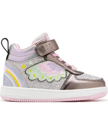 SNEAKERS ALTE CONGUITOS 224055 PELTRO CON LUCI ESTANO