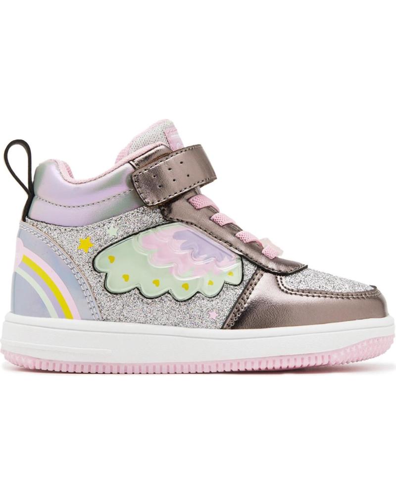SNEAKERS ALTE CONGUITOS 224055 PELTRO CON LUCI ESTANO