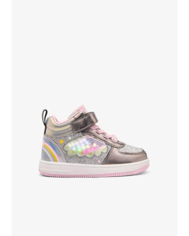 SNEAKERS ALTE CONGUITOS 224055 PELTRO CON LUCI ESTANO