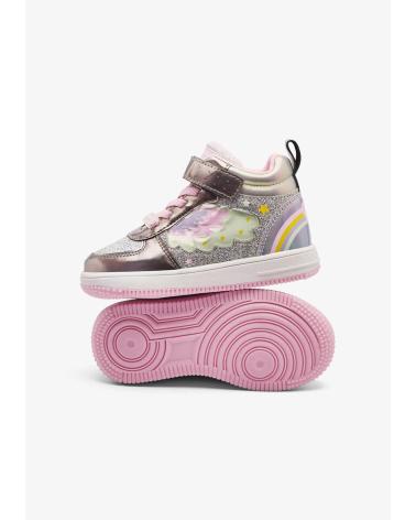 SNEAKERS ALTE CONGUITOS 224055 PELTRO CON LUCI ESTANO