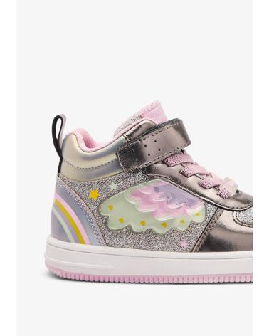 SNEAKERS ALTE CONGUITOS 224055 PELTRO CON LUCI ESTANO