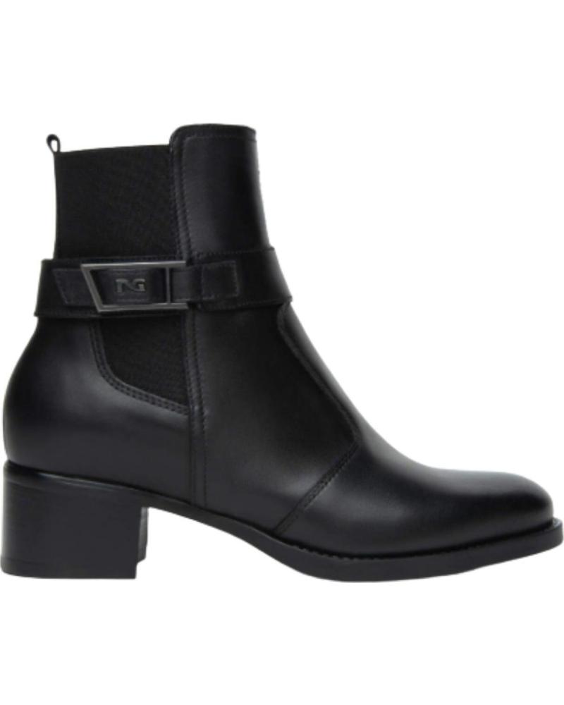 NERO GIARDINI E513844D STIVALETTI NERI NEGRO
