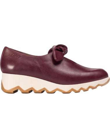 WONDERS MOCASSINO C-7611 ROSSO IN PELLE CON SUOLA CARRARMATO ROJO