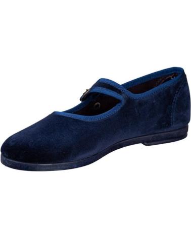 NATURAL WORLD SAPATOS MARY JANE LOIRE DE VELUDO AZUL MARINHO AZUL