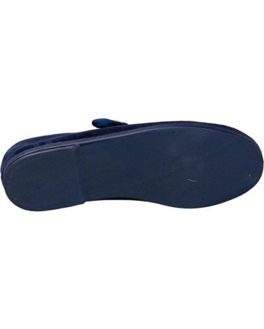 NATURAL WORLD SAPATOS MARY JANE LOIRE DE VELUDO AZUL MARINHO AZUL