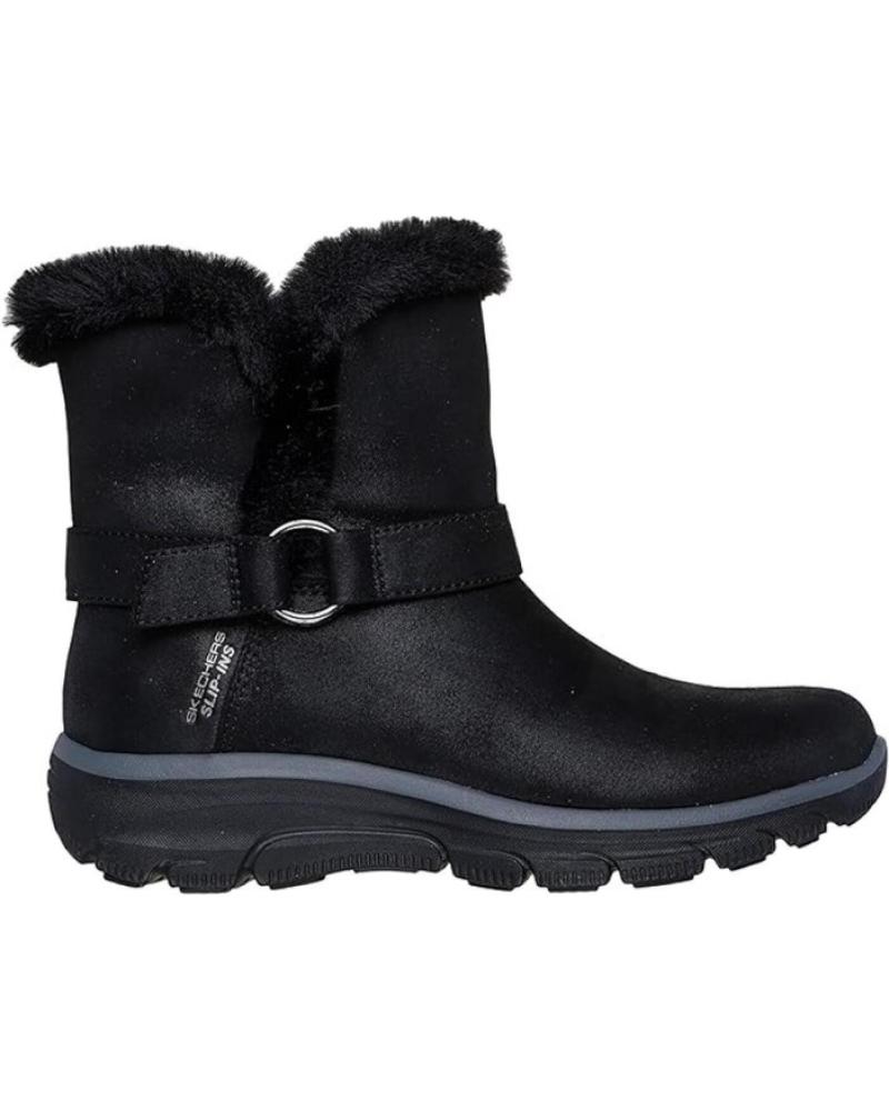 SKECHERS SLIP-INS RELAXED FIT STIEFEL SCHWARZ NEGRO
