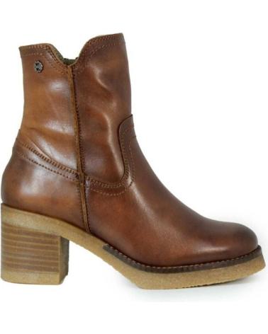 PORRONET 4762 STIEFELETTEN MIT ABSATZ AUS BRAUNEM LEDER MARRóN