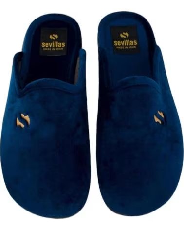 SEVILLAS ZAPATILLAS DE ESTAR POR CASA CLÁSICA ABIERTA CONFORT MARINO