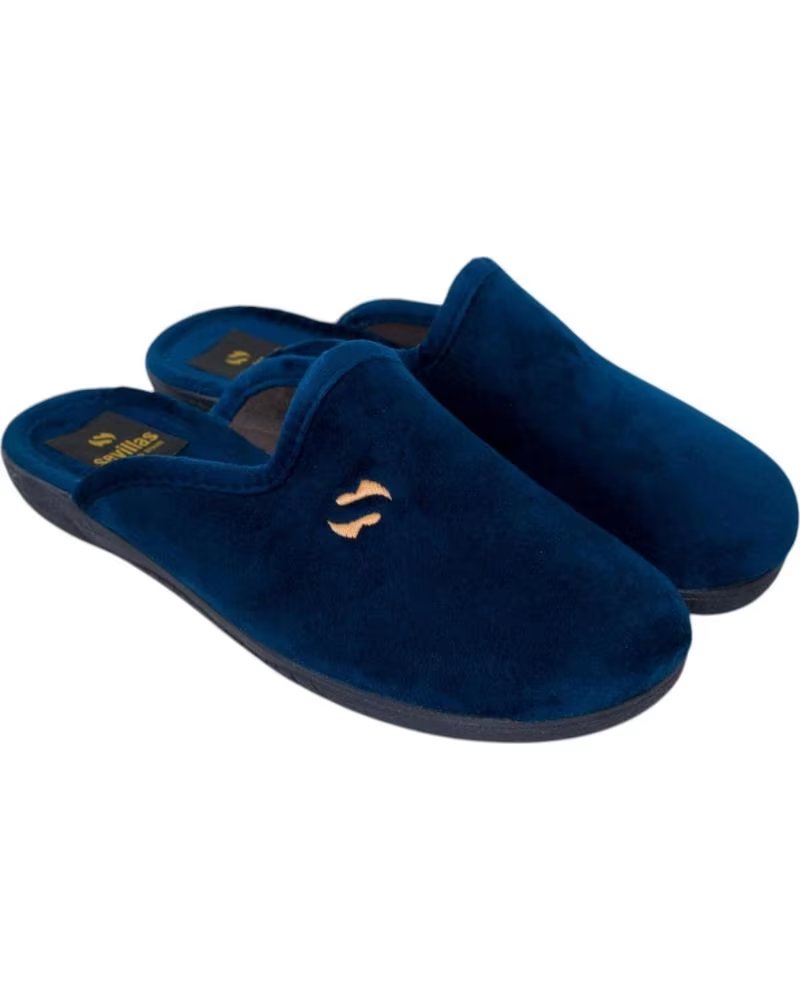 SEVILLAS ZAPATILLAS DE ESTAR POR CASA CLÁSICA ABIERTA CONFORT MARINO