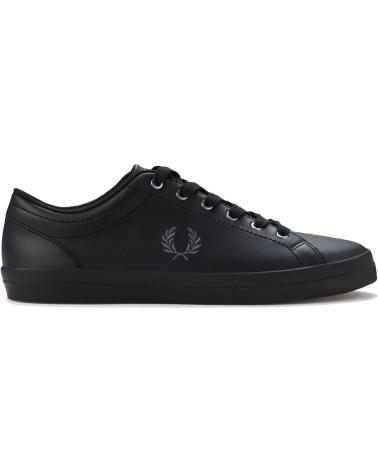 FRED PERRY BASELINE LEATHER B1306 SNEAKER SCHWARZ BLACK