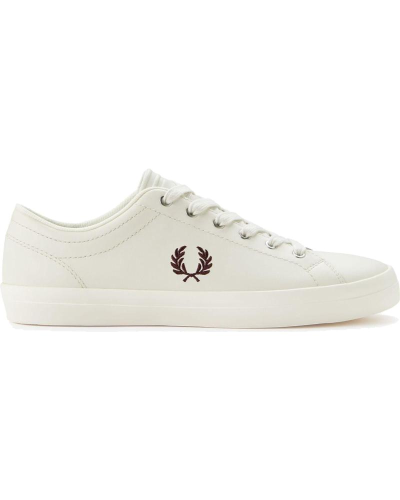 TÊNIS FRED PERRY BASELINE LEATHER B1306 BEGE CLARO BEIGE