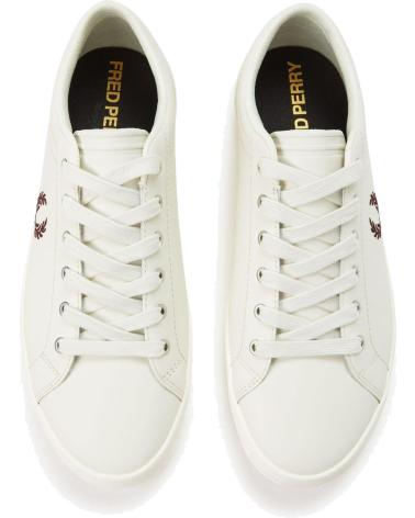 TÊNIS FRED PERRY BASELINE LEATHER B1306 BEGE CLARO BEIGE