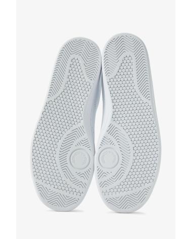 FRED PERRY B721 B6312 - WEISSE UND GRÜNE LEDER-SNEAKER WHITE