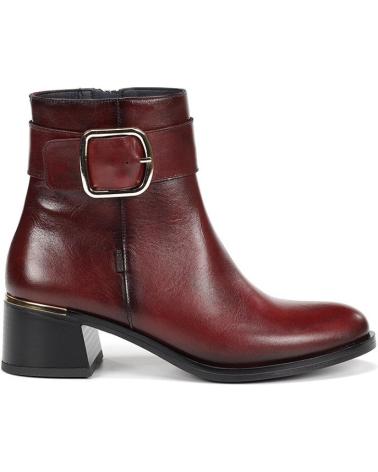 BOTTINE DORKING KIM D0973 AVEC BOUCLE MÉTALLIQUE - BORDEAUX BURDEOS