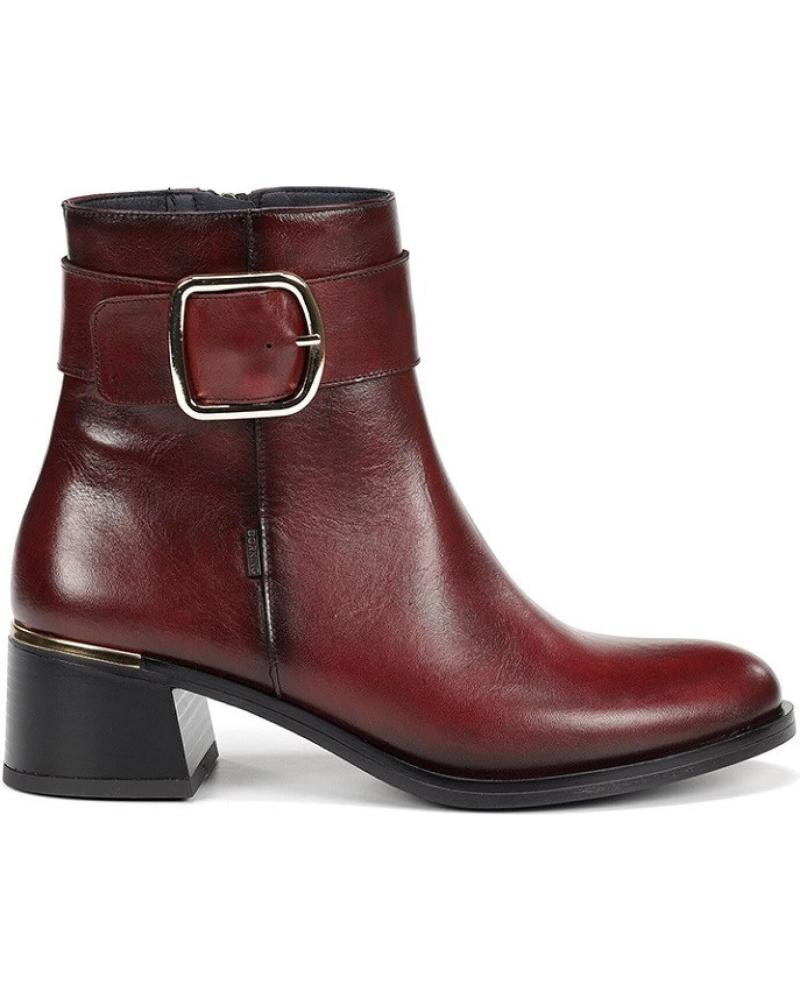 BOTTINE DORKING KIM D0973 AVEC BOUCLE MÉTALLIQUE - BORDEAUX BURDEOS