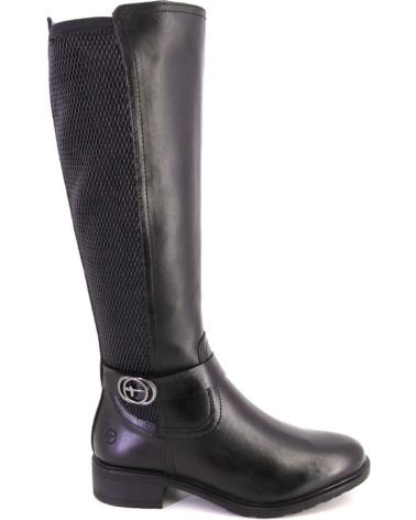 BOTAS ALTAS TAMARIS 25618 DE PELE PRETAS NEGRO