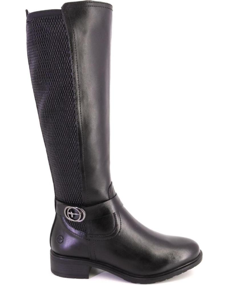 BOTAS ALTAS TAMARIS 25618 DE PELE PRETAS NEGRO