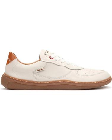 PIKOLINOS U9F-4285C1 - SCARPA IN PELLE BIANCA CON LACCI BLANCO