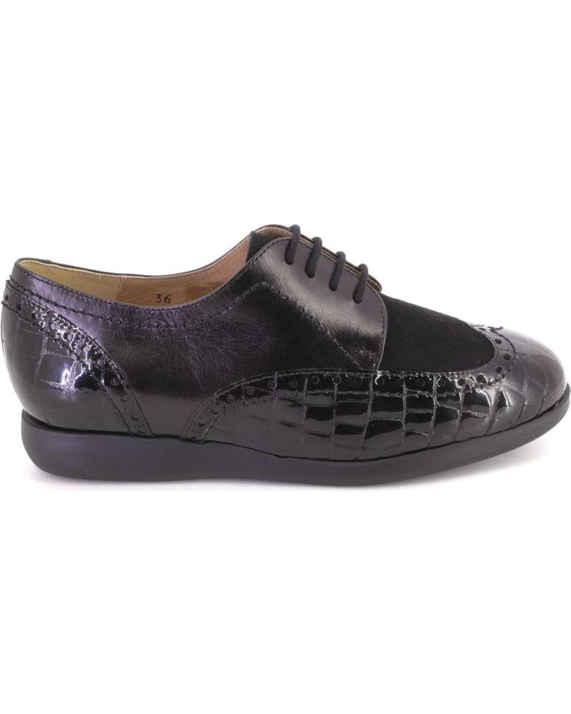 SAPATOS PIESANTO 235540-25 BROGUE PRETOS COM ATACADORES NEGRO