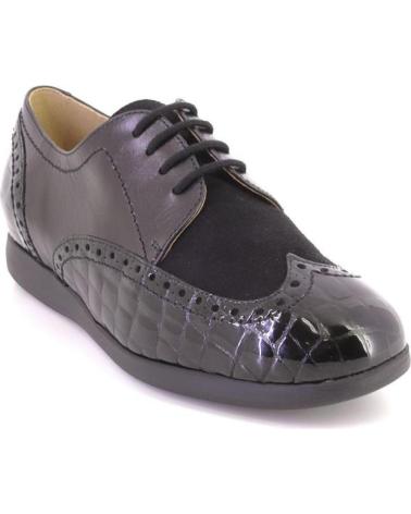 SAPATOS PIESANTO 235540-25 BROGUE PRETOS COM ATACADORES NEGRO