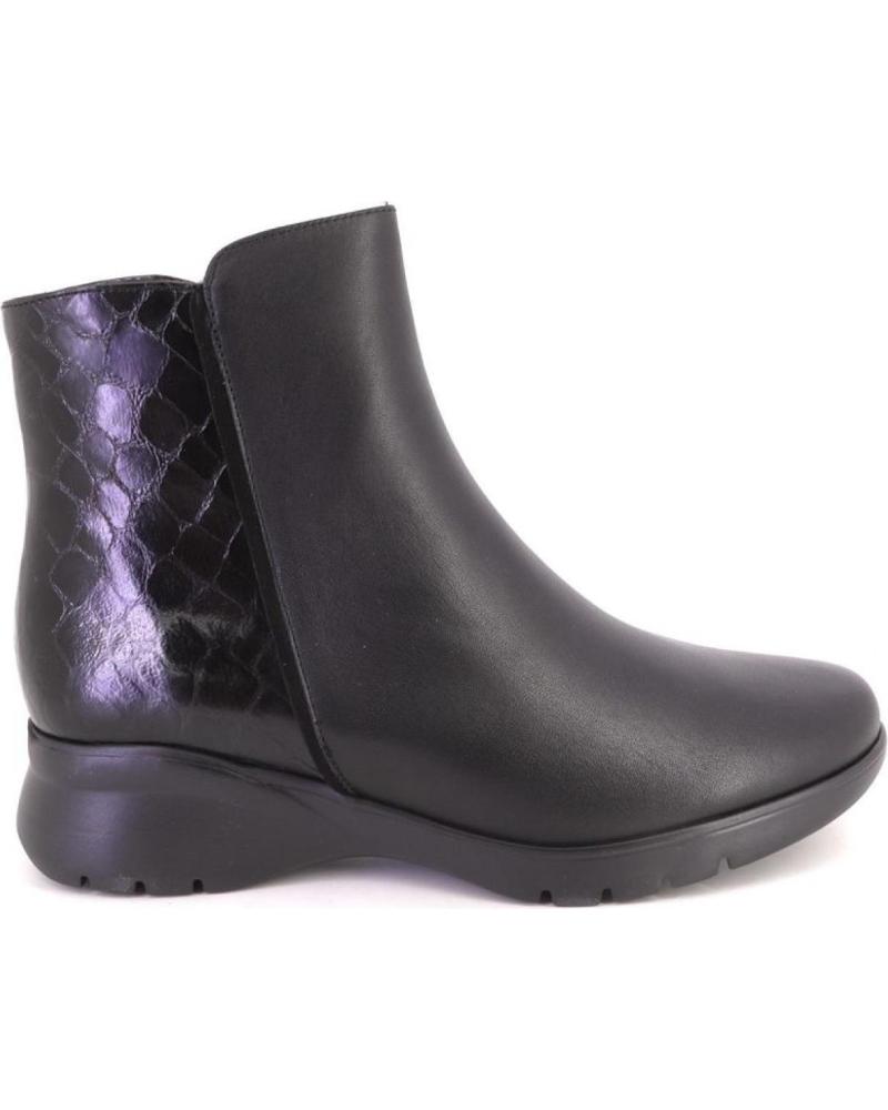 PIESANTO 255873 BOTINS DE PELE PRETOS NEGRO