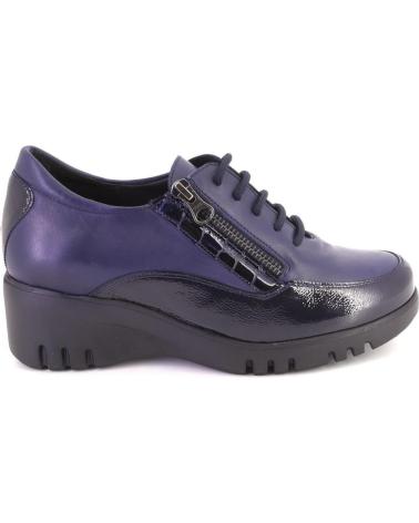 PIESANTO 215934 SAPATOS DE COURO AZUL MARINHO COM DETALHES PRETOS AZUL MARINO