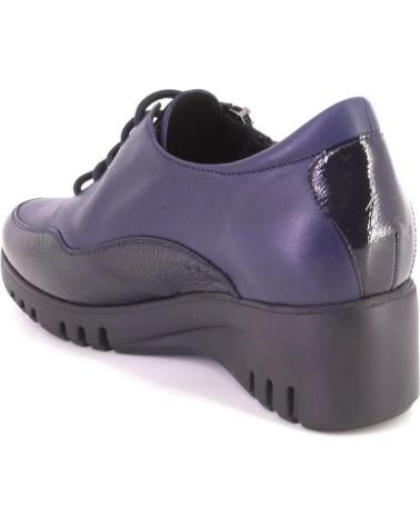 PIESANTO 215934 SAPATOS DE COURO AZUL MARINHO COM DETALHES PRETOS AZUL MARINO