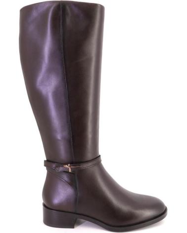 BOTA ALTA DE COURO MARROM TAMARIS 25529 MARRON