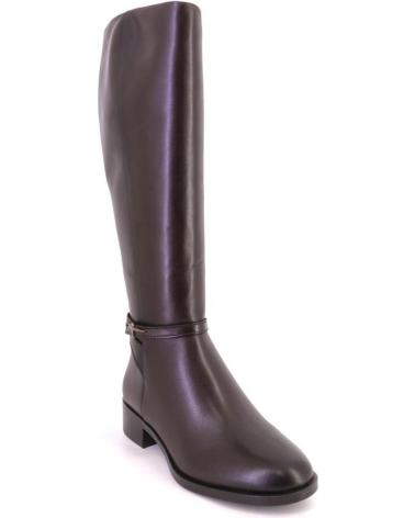 BOTA ALTA DE COURO MARROM TAMARIS 25529 MARRON