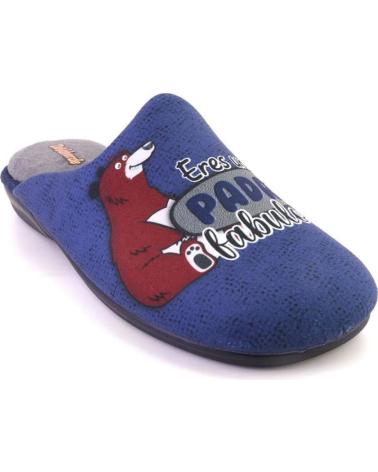 PANTUFAS DEVALVERDE 3540 AZUL MARINHO COM MENSAGEM 'PAI FABULOSO' AZUL MARINO