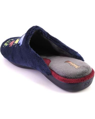 PANTUFAS DEVALVERDE 3543 AZUL MARINHO DESIGN 'EAT SLEEP GAME REPEAT' GAMER AZUL MARINO