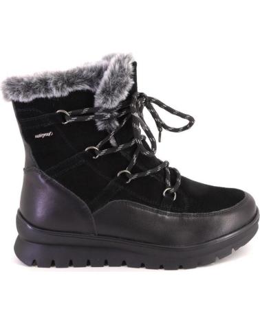 BOTTES D'HIVER TREINTAS M4462 CUIR NOIR AVEC DOUBLURE FOURRURE NEGRO