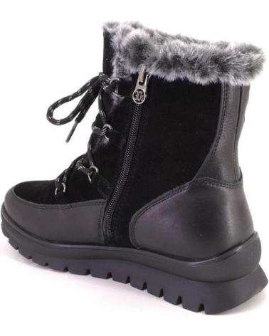 STIVALI INVERNALI TREINTAS M4462 PELLE NERA CON FODERA IN PELLICCIA NEGRO
