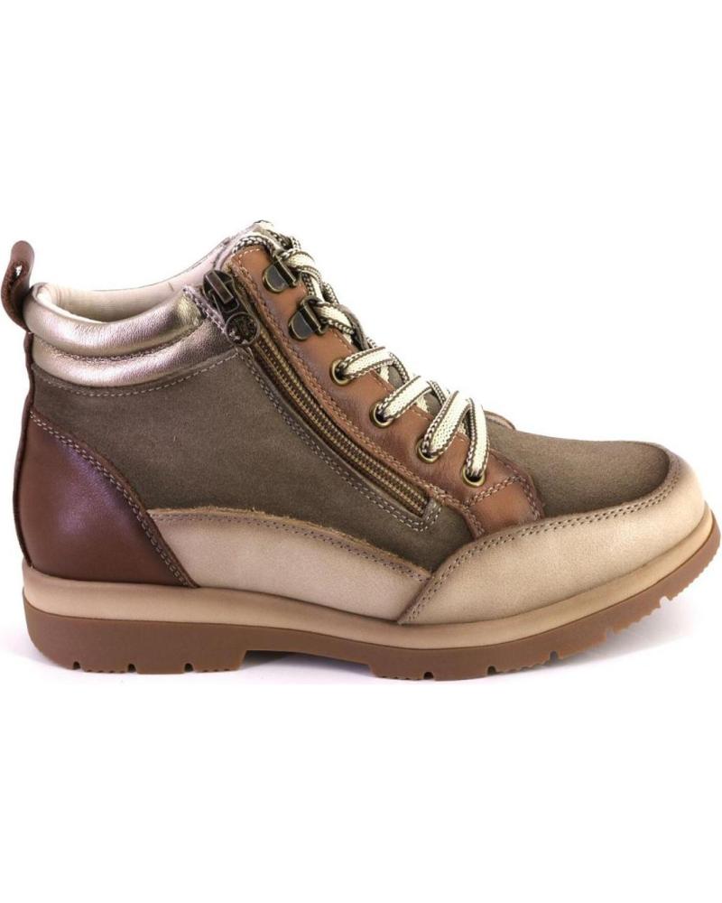 TREINTAS L4460 - BOTTINES CASUAL EN DAIM TAUPE TAUPE