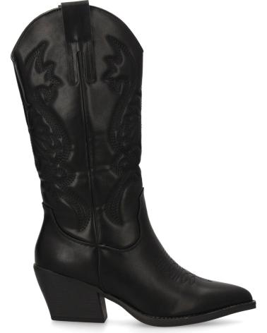 PUNTOSALAO WESTERNSTIEFEL COWBOY-STIL MIT KUBA-ABSATZ SCHWARZ VARIOS COLORES