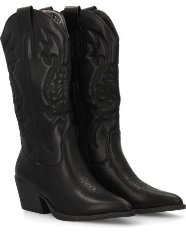 PUNTOSALAO WESTERNSTIEFEL COWBOY-STIL MIT KUBA-ABSATZ SCHWARZ VARIOS COLORES