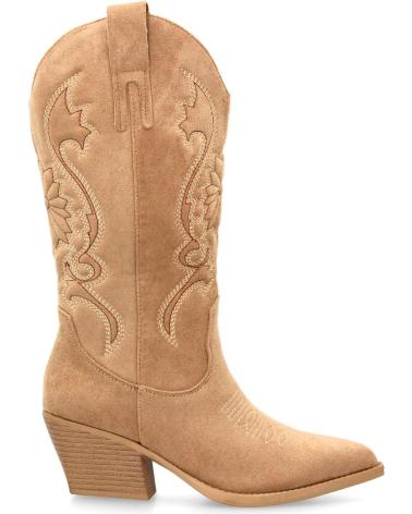 PUNTOSALAO WESTERNSTIEFEL COWBOY-STIL MIT KUBA-ABSATZ KHAKI VARIOS COLORES