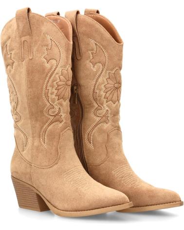 PUNTOSALAO WESTERNSTIEFEL COWBOY-STIL MIT KUBA-ABSATZ KHAKI VARIOS COLORES