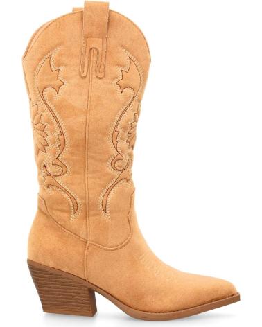 PUNTOSALAO WESTERNSTIEFEL COWBOY-STIL MIT KUBA-ABSATZ BEIGE VARIOS COLORES