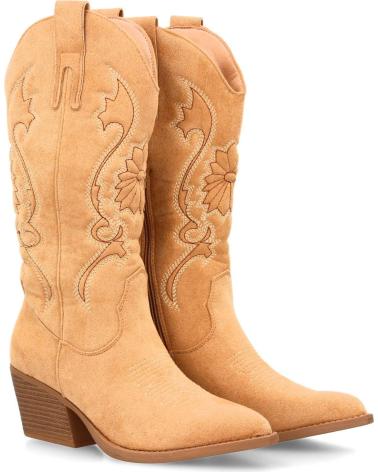 PUNTOSALAO WESTERNSTIEFEL COWBOY-STIL MIT KUBA-ABSATZ BEIGE VARIOS COLORES