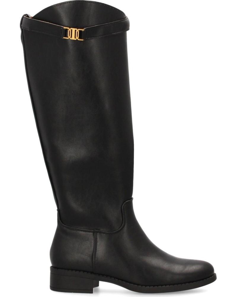 PUNTOSALAO ELEGANTE FLACHE HOHE STIEFEL SCHWARZ YY-118 VARIOS COLORES