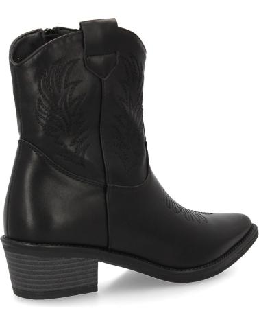 PUNTOSALAO SCHWARZE WESTERNSTIEFELETTEN MIT MITTELHOHEM ABSATZ YY- VARIOS COLORES